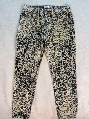 Y2K Leopard Print Skinny Jeans western festival ✨